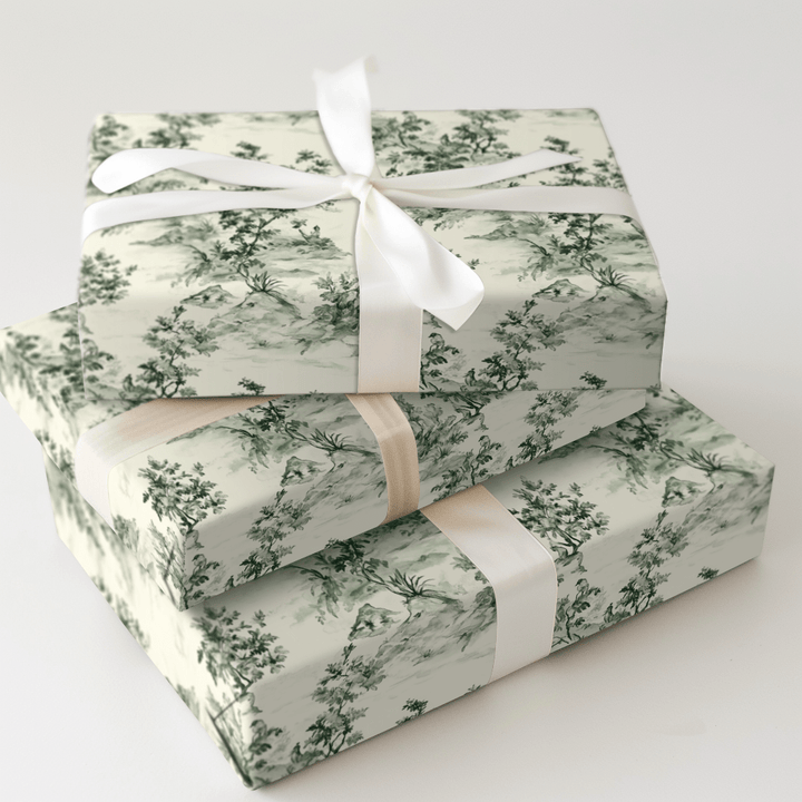 Olive This Toile - Wrapping Paper - Aspen & Arlo