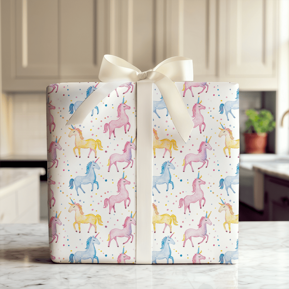 Birthday Mane Glow - Wrapping Paper - Aspen & Arlo