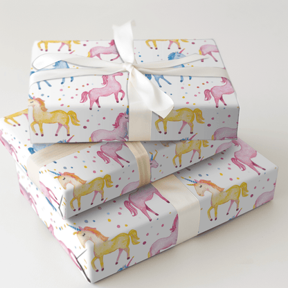 Birthday Mane Glow - Wrapping Paper - Aspen & Arlo