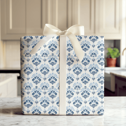 Heirloom Blue - Wrapping Paper - Aspen & Arlo