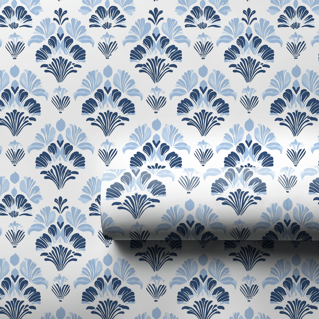 Heirloom Blue - Wrapping Paper - Aspen & Arlo