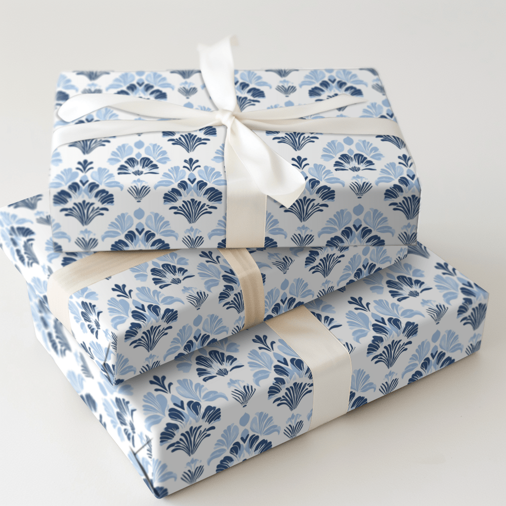 Heirloom Blue - Wrapping Paper - Aspen & Arlo