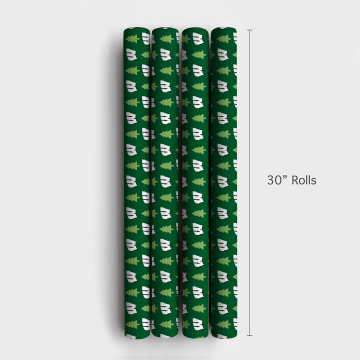 Badger Holiday Pines - Wrapping Paper - Aspen & Arlo