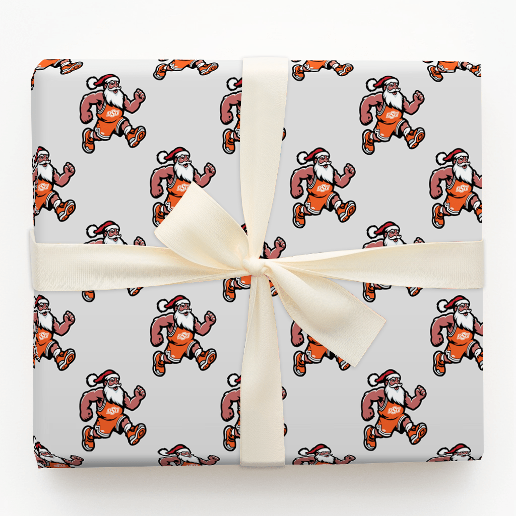 Santa Slams in Stillwater - Wrapping Paper - Aspen & Arlo