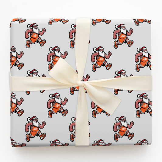 Santa Slams in Stillwater - Wrapping Paper - Aspen & Arlo