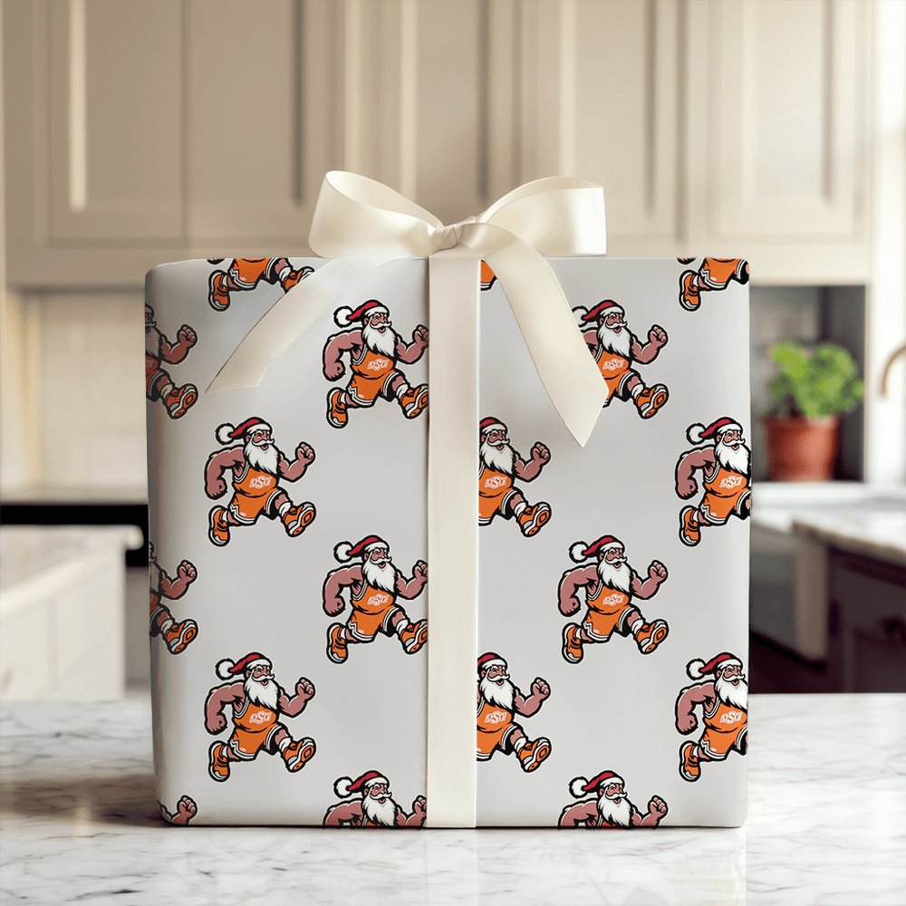Santa Slams in Stillwater - Wrapping Paper - Aspen & Arlo