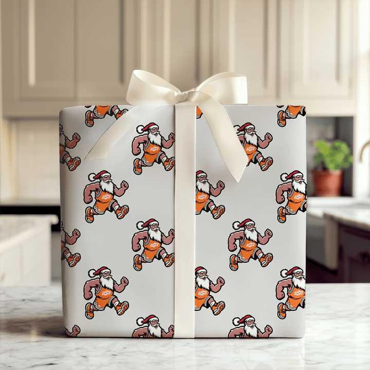 Santa Slams in Stillwater - Wrapping Paper - Aspen & Arlo