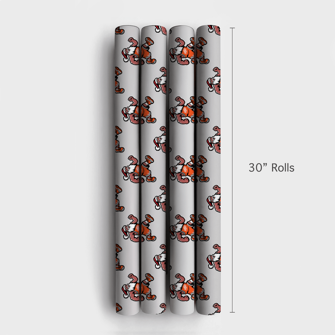 Santa Slams in Stillwater - Wrapping Paper - Aspen & Arlo