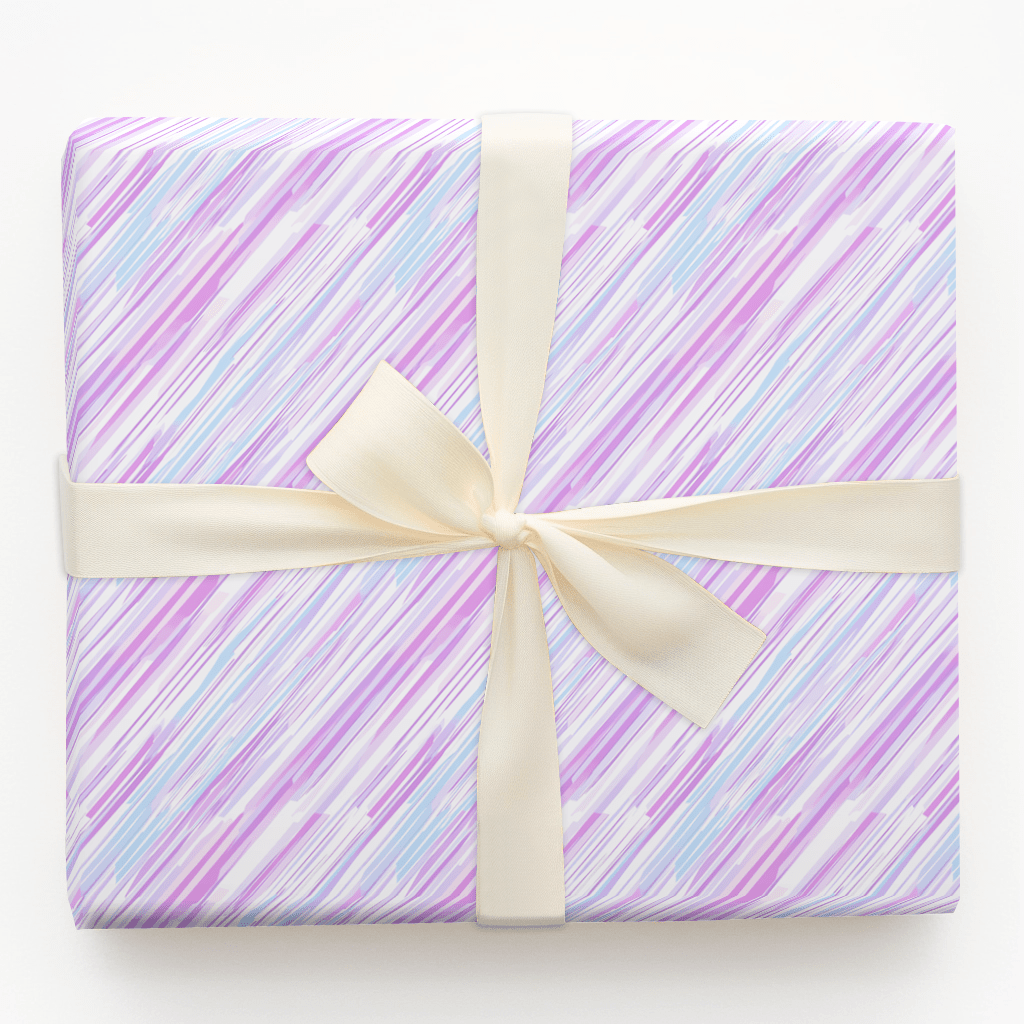 Grape Stripe - Wrapping Paper - Aspen & Arlo