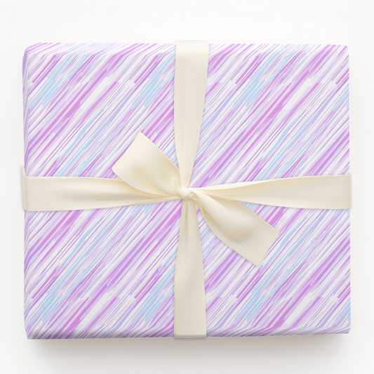 Grape Stripe - Wrapping Paper - Aspen & Arlo