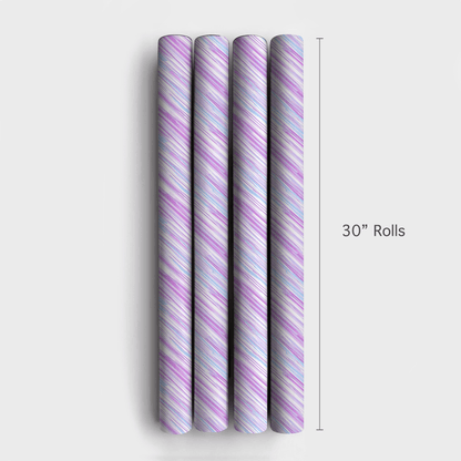 Grape Stripe - Wrapping Paper - Aspen & Arlo