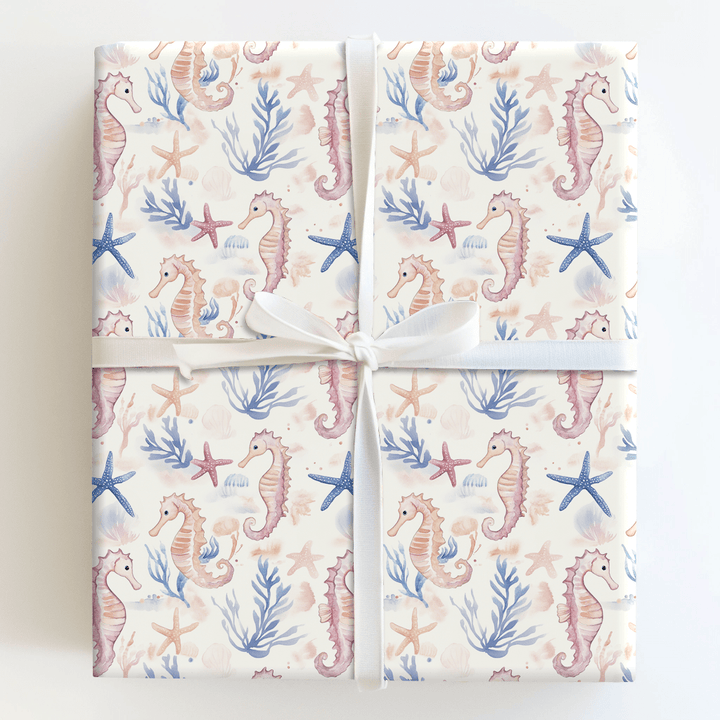 Seahorsing Around - Wrapping Paper - Aspen & Arlo