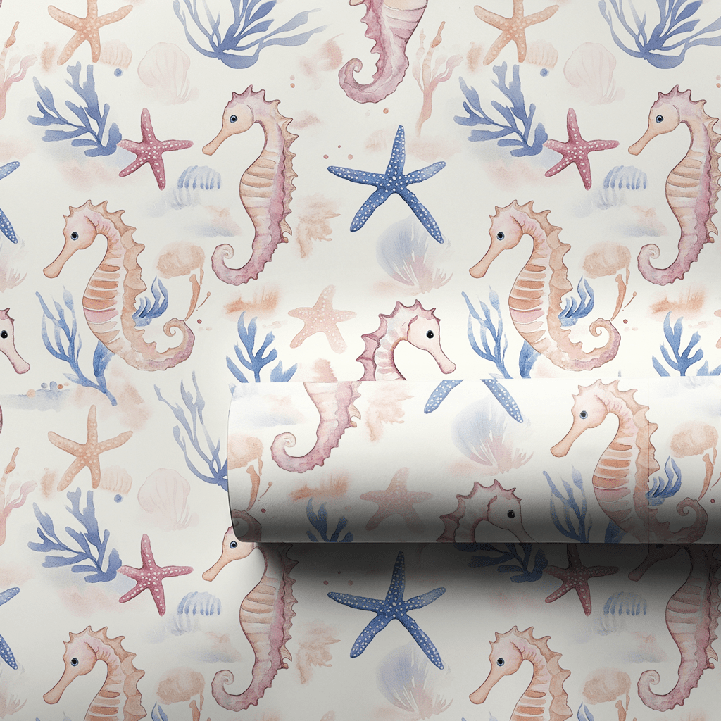 Seahorsing Around - Wrapping Paper - Aspen & Arlo