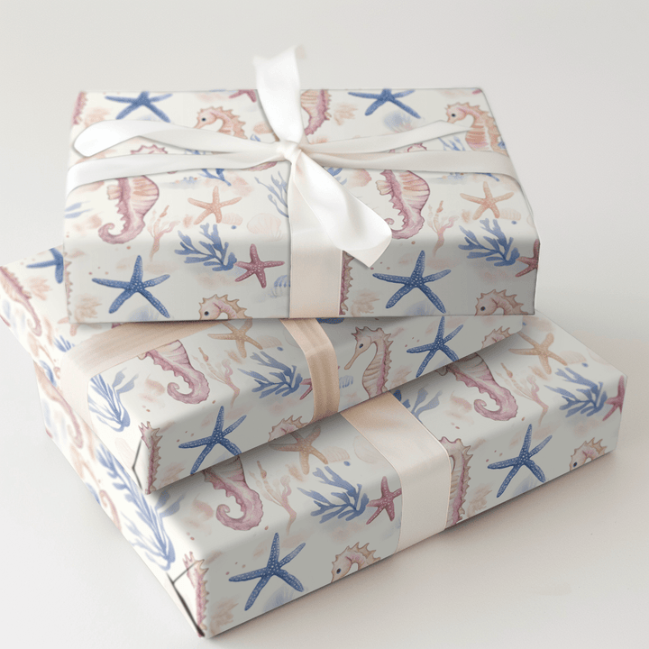 Seahorsing Around - Wrapping Paper - Aspen & Arlo