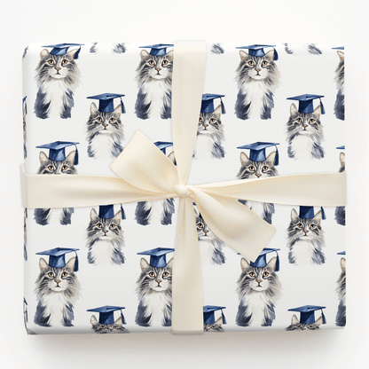 Maine Coon Graduate - Wrapping Paper - Aspen & Arlo