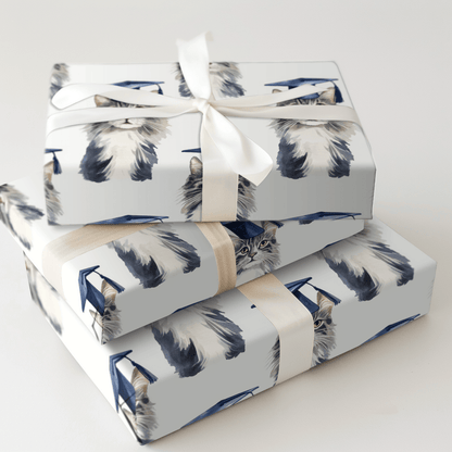Maine Coon Graduate - Wrapping Paper - Aspen & Arlo