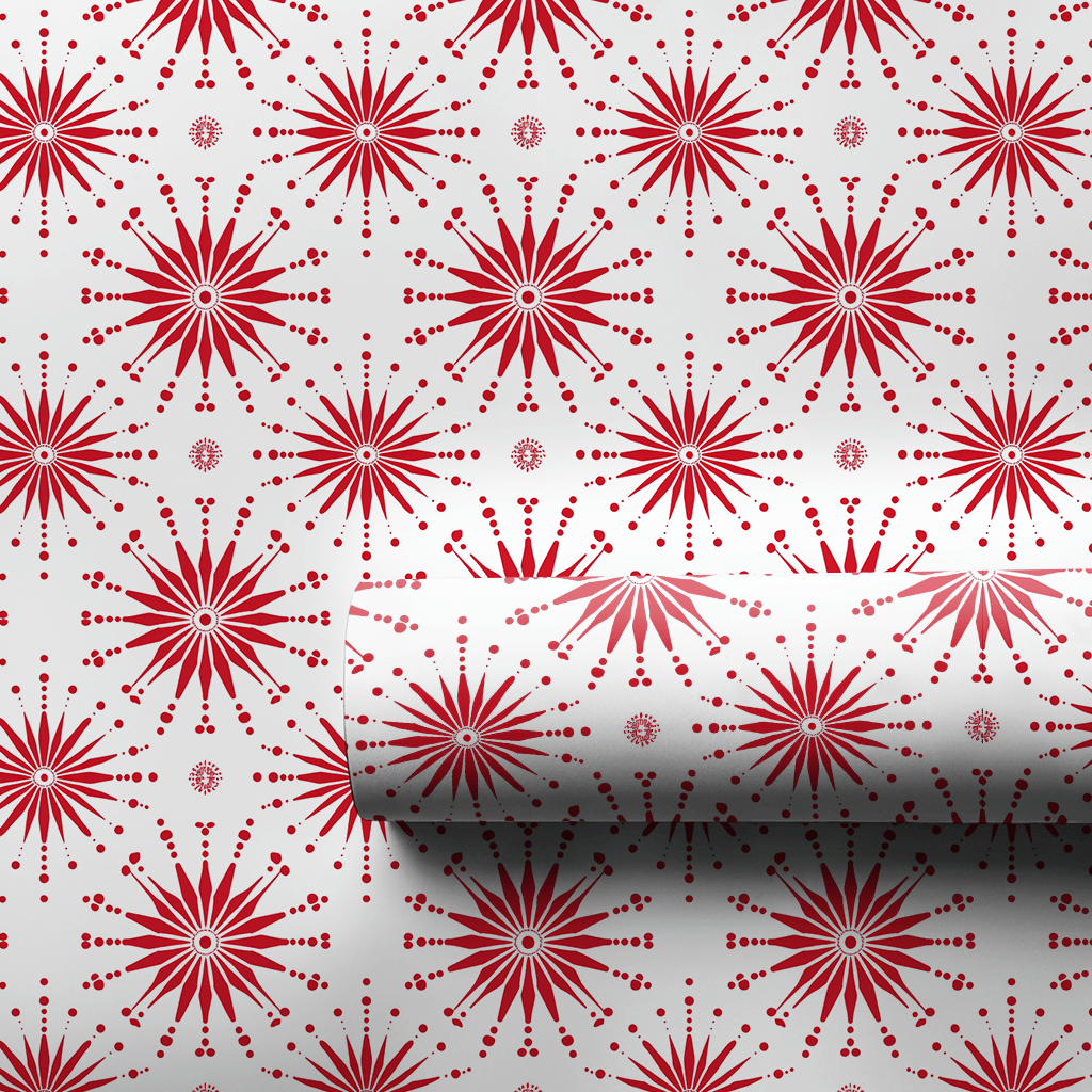 Blushing in Red - Wrapping Paper - Aspen & Arlo