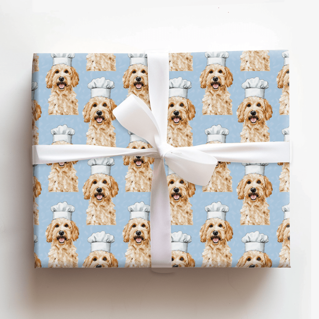 Cooking with the Goldendoodle - Wrapping Paper - Aspen & Arlo