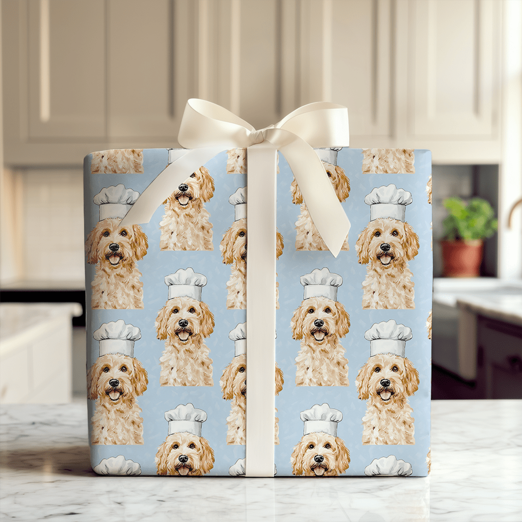 Cooking with the Goldendoodle - Wrapping Paper - Aspen & Arlo