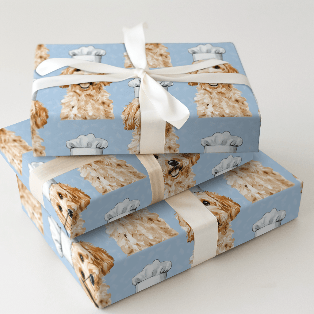 Cooking with the Goldendoodle - Wrapping Paper - Aspen & Arlo