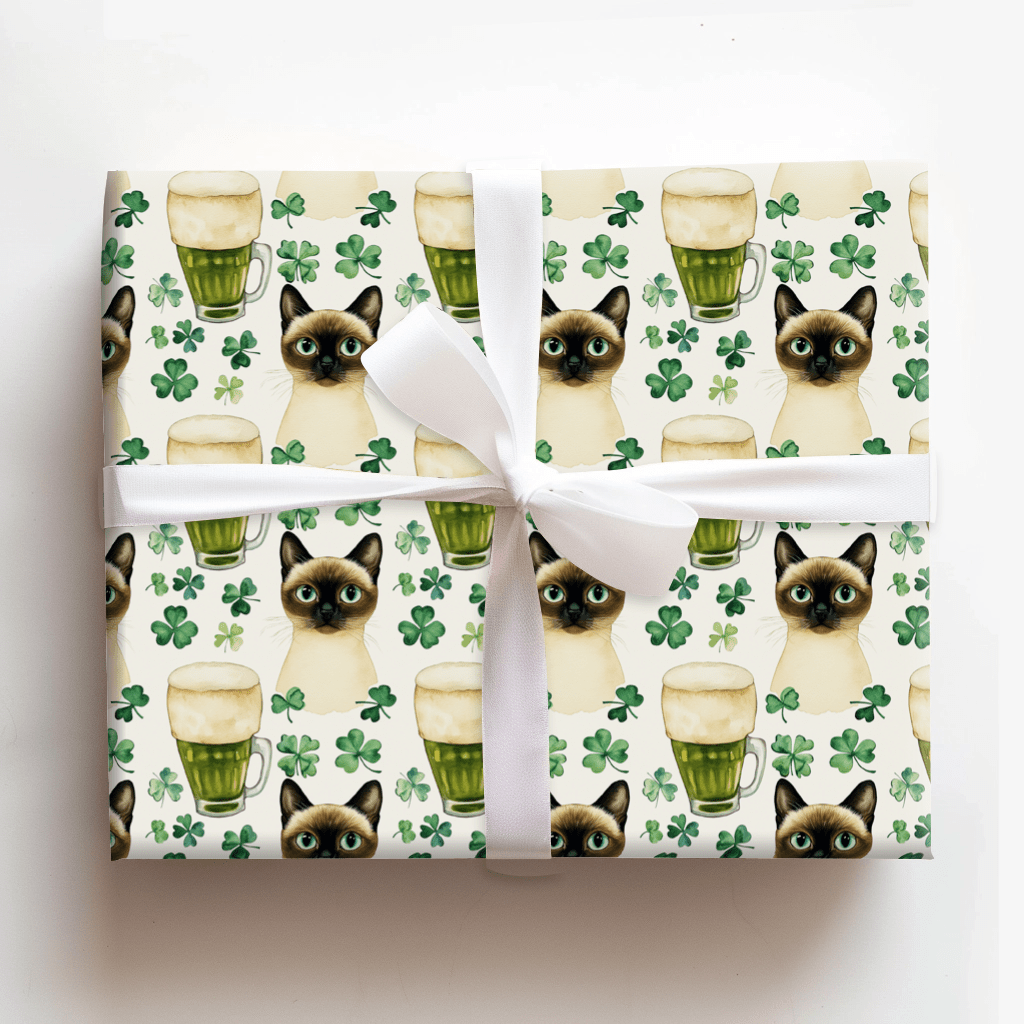 Brews with the Siamese - Wrapping Paper - Aspen & Arlo