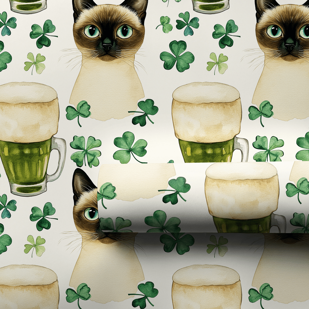 Brews with the Siamese - Wrapping Paper - Aspen & Arlo