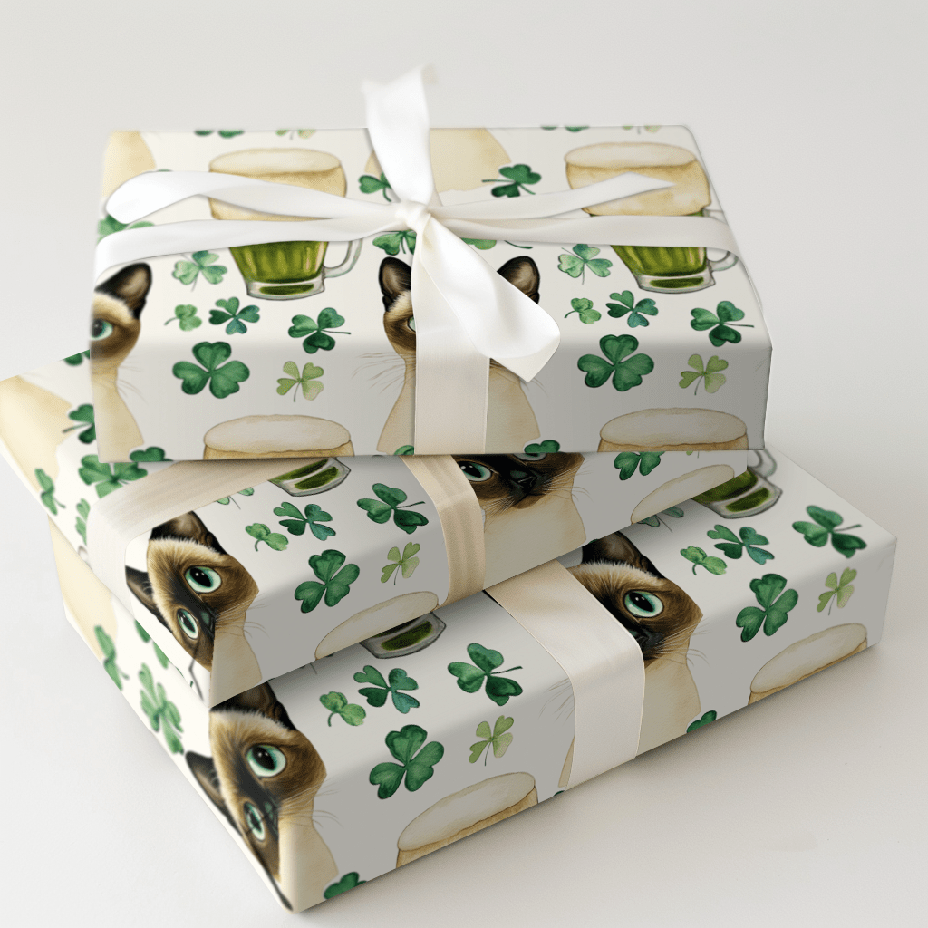 Brews with the Siamese - Wrapping Paper - Aspen & Arlo