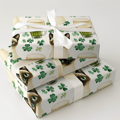 Brews with the Siamese - Wrapping Paper - Aspen & Arlo