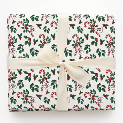 Peppermint Bark & Bulldogs - Wrapping Paper - Aspen & Arlo