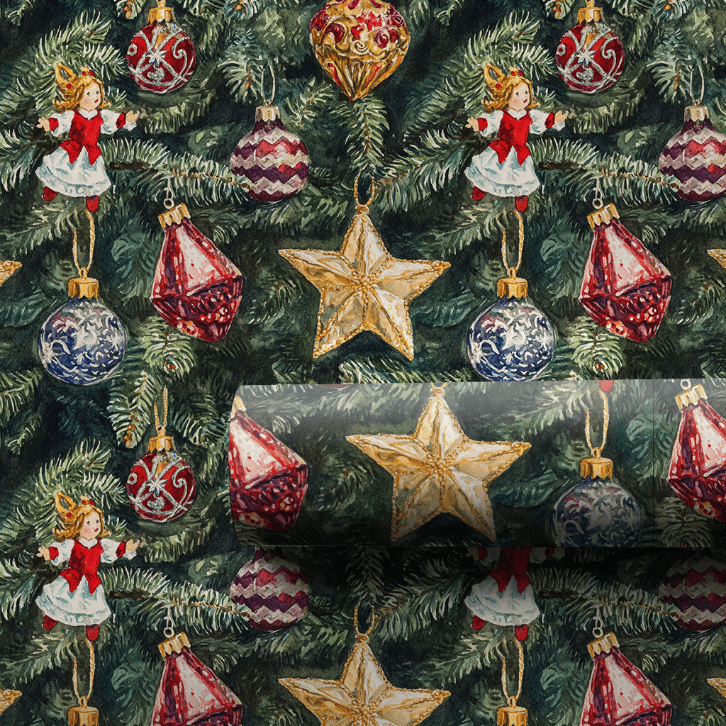 Tinsel and Time - Wrapping Paper - Aspen & Arlo