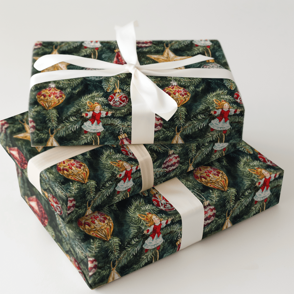 Tinsel and Time - Wrapping Paper - Aspen & Arlo
