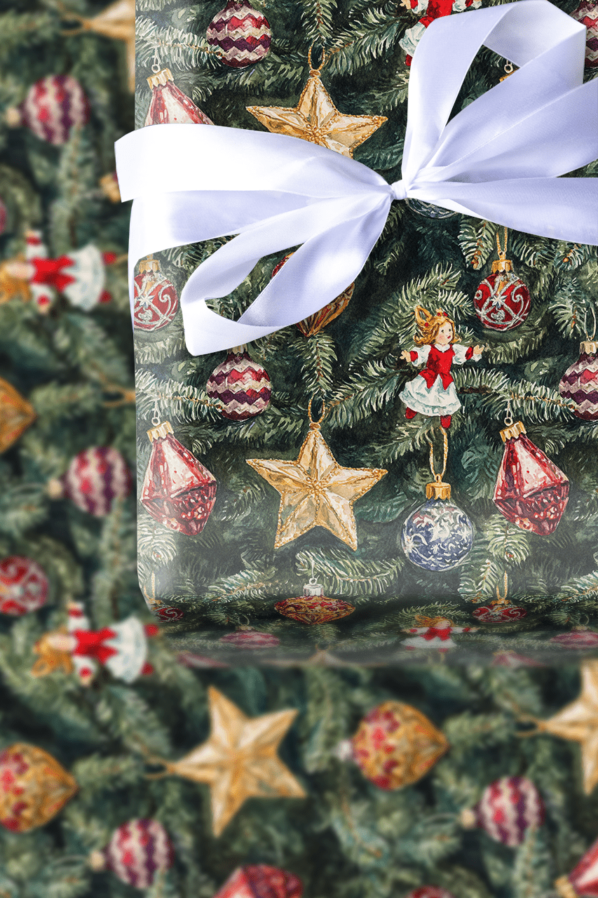 Tinsel and Time - Wrapping Paper - Aspen & Arlo