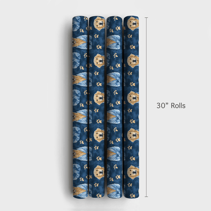 Spa Day with the Goldens - Wrapping Paper - Aspen & Arlo