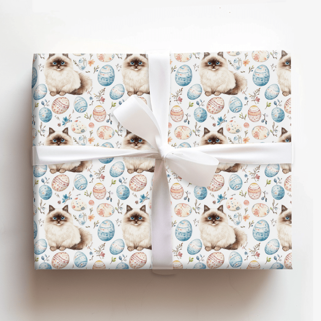 Easter Eggs with the Ragdoll - Wrapping Paper - Aspen & Arlo