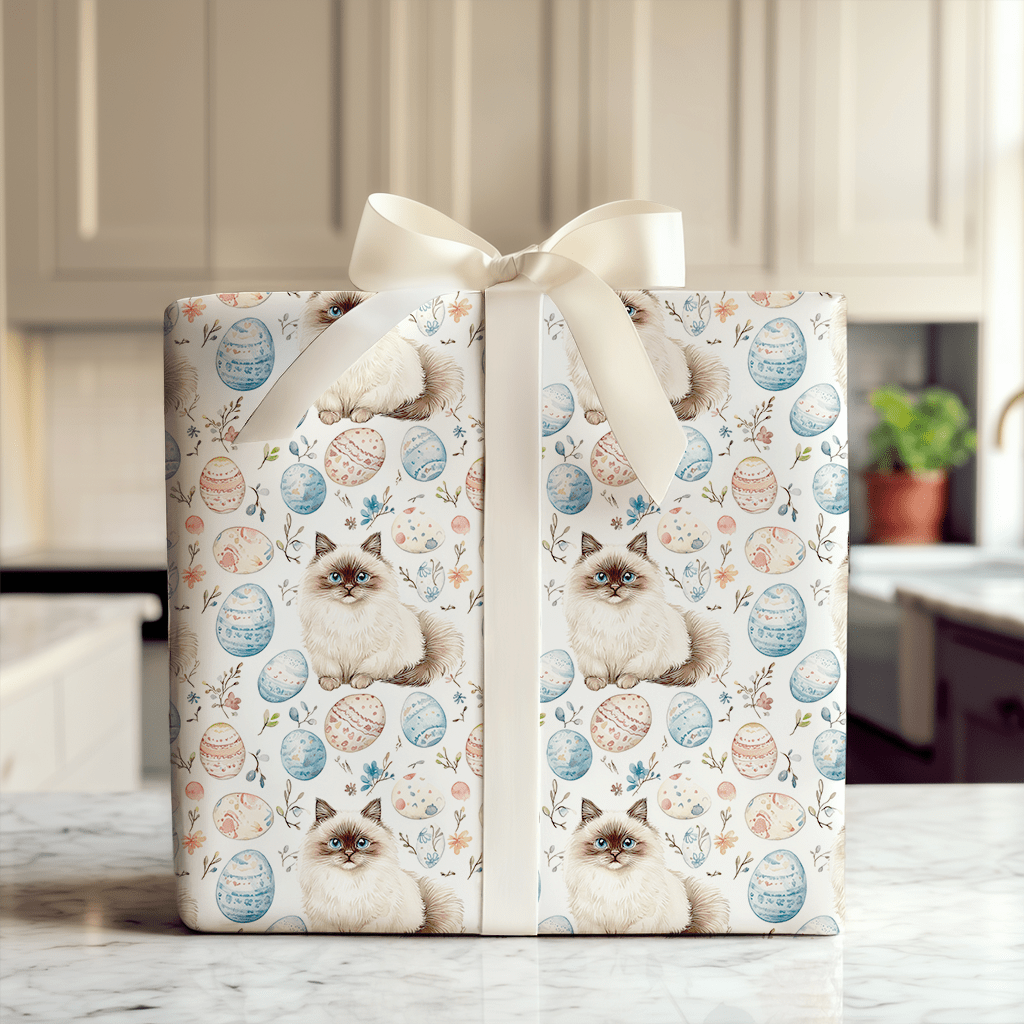 Easter Eggs with the Ragdoll - Wrapping Paper - Aspen & Arlo