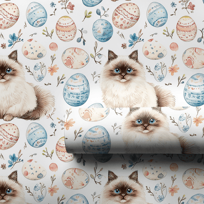 Easter Eggs with the Ragdoll - Wrapping Paper - Aspen & Arlo