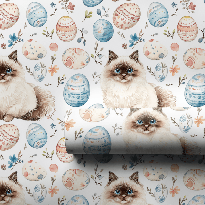 Easter Eggs with the Ragdoll - Wrapping Paper - Aspen & Arlo