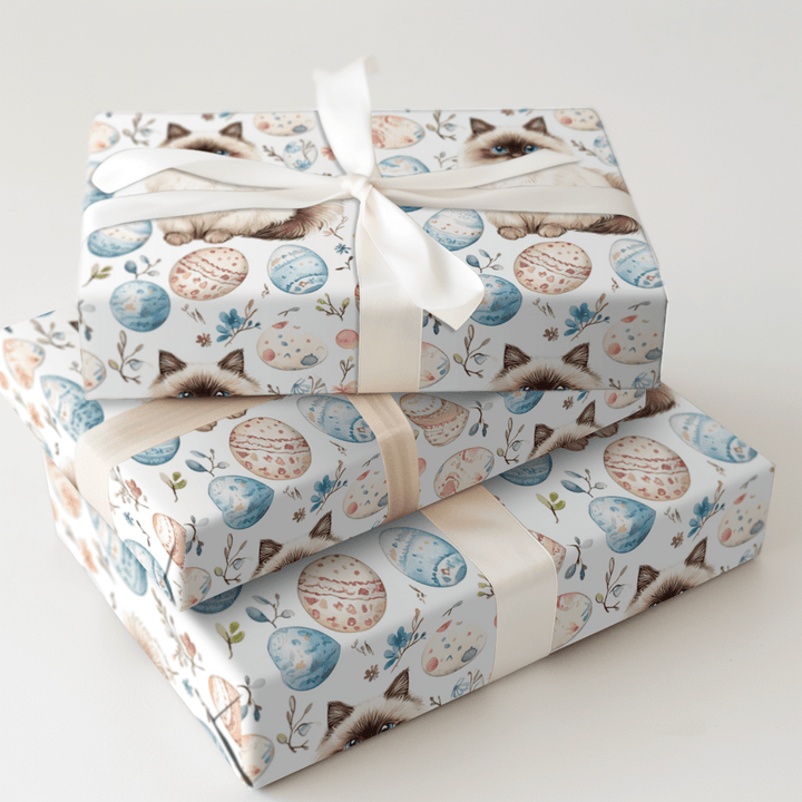Easter Eggs with the Ragdoll - Wrapping Paper - Aspen & Arlo