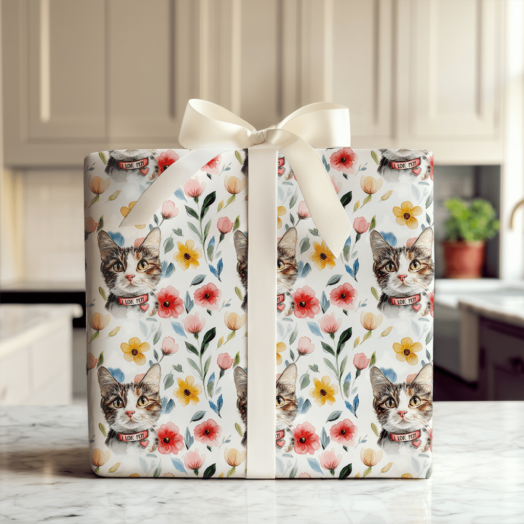 Mom's Favorite Feline - Wrapping Paper - Aspen & Arlo