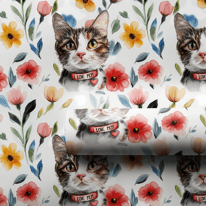 Mom's Favorite Feline - Wrapping Paper - Aspen & Arlo