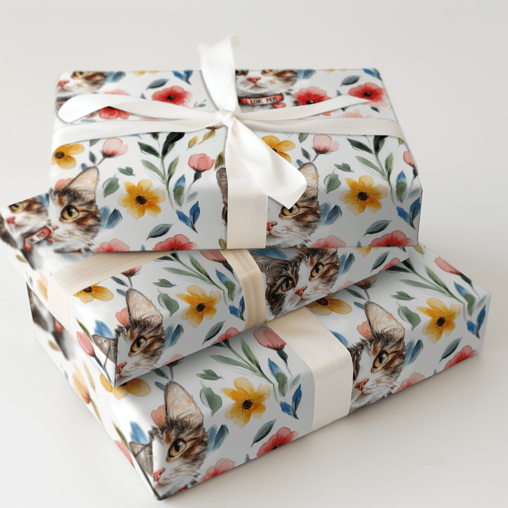 Mom's Favorite Feline - Wrapping Paper - Aspen & Arlo
