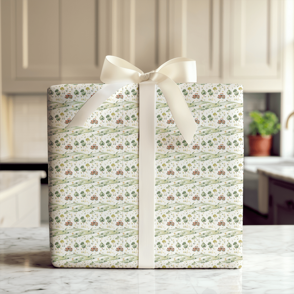 Farm Fun on Wheels - Wrapping Paper - Aspen & Arlo