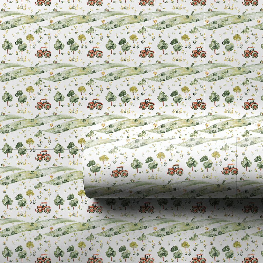 Farm Fun on Wheels - Wrapping Paper - Aspen & Arlo