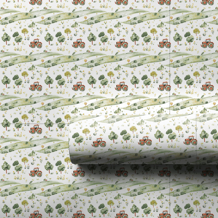 Farm Fun on Wheels - Wrapping Paper - Aspen & Arlo