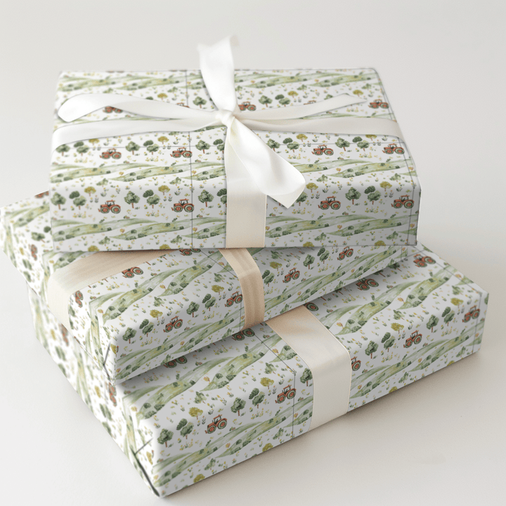 Farm Fun on Wheels - Wrapping Paper - Aspen & Arlo