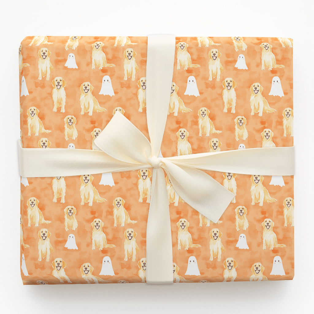 Spook the Golden - Wrapping Paper - Aspen & Arlo