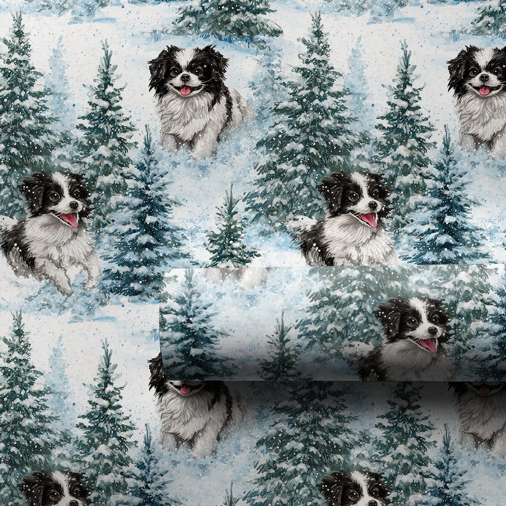 Snow Day for the Japanese Chin