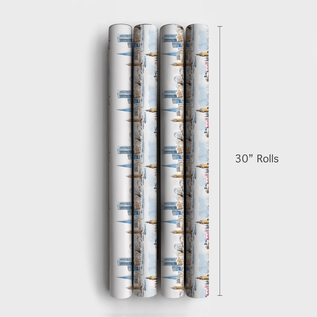 London in Lights - Wrapping Paper - Aspen & Arlo