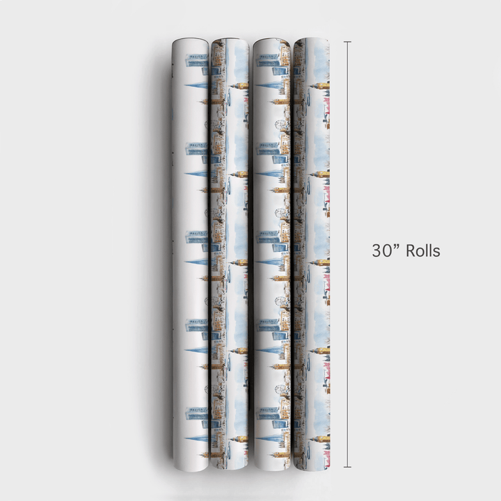 London in Lights - Wrapping Paper - Aspen & Arlo