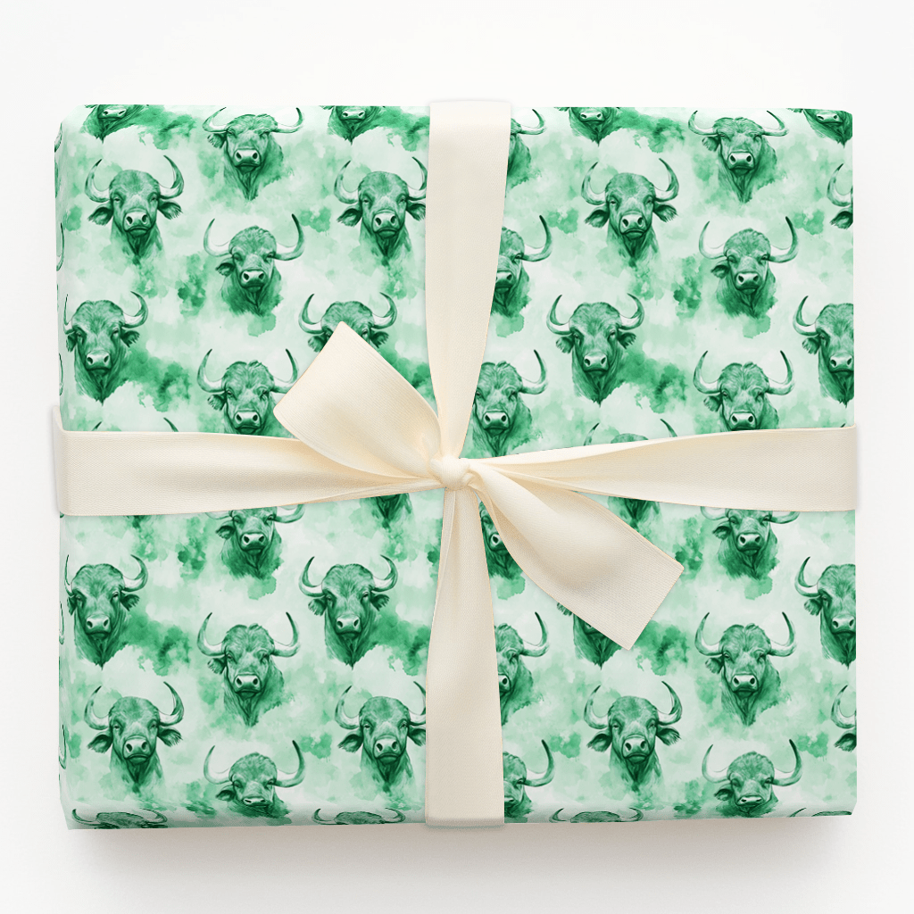 Buffalo Green - Wrapping Paper - Aspen & Arlo